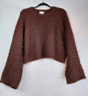 The Korner Anthropologie Sweater Women’s M/L Mohair Knit Wide Sleeve Gremlincore